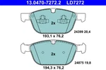 Ate 13.0470-7272.2 Brake Pad Set, Disc For Volvo. Fixed Price $128.29.