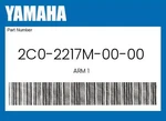 Yamaha Genuine Arm 2C0-2217M-00-00. Fixed Price $70.56.