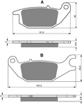 Goldfren Brake Pads S33-221, FA343, SBS784, FDB2143, DP129. Fixed Price $22.63.