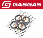 Fork Oil Dust Seals Kit 21-23 Mc Ec Ex Sm Es 250-700 Oem Gasgas Wp 48MM #D263. Fixed Price $78.53.
