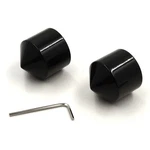 28MM Front Axle Nut Covers For Harley Choppers Honda Suzuki Kawasaki Yamaha Blk. Fixed Price $17.09.