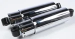 11" Chrome Lowering Shocks Full Cover Harley 1973 - 86 Big Twin Shovelhead Fx Fl. Fixed Price $215.00.