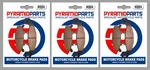 Front & Rear Brake Pads (3 Pairs) For Kawasaki Gpx 750 1987-1989. Fixed Price $49.29.