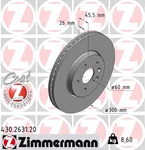 Zimmermann 430.2631.20 Brake Disc For Buick (sgm), Chevrolet, Opel. Fixed Price $81.94.