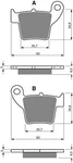 Goldfren Brake Pads S33-176, FA346, VD168, SBS777, FDB2139, DP921. Fixed Price $18.79.