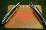 Harley Softail Narrow Body Chrome Shocks 84-99 Ultima Adj Pair 54508-89A. Fixed Price $800.00.