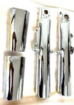 Harley Touring Electra Glide 2000-2013 Chrome Fork Legs Sliders G5B3 W/cans. Fixed Price $530.00.