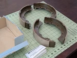 Blue Print Rear Brake Shoe Set Fits Mitsubishi Delica L300 ADC44129 K6686-01. Fixed Price $145.00.