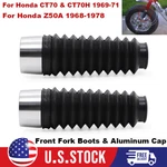 Front Fork Boots & Cap Honda Z50A Mini Trail 1968-1978 CT70 51505-064-010B. Fixed Price $22.99.